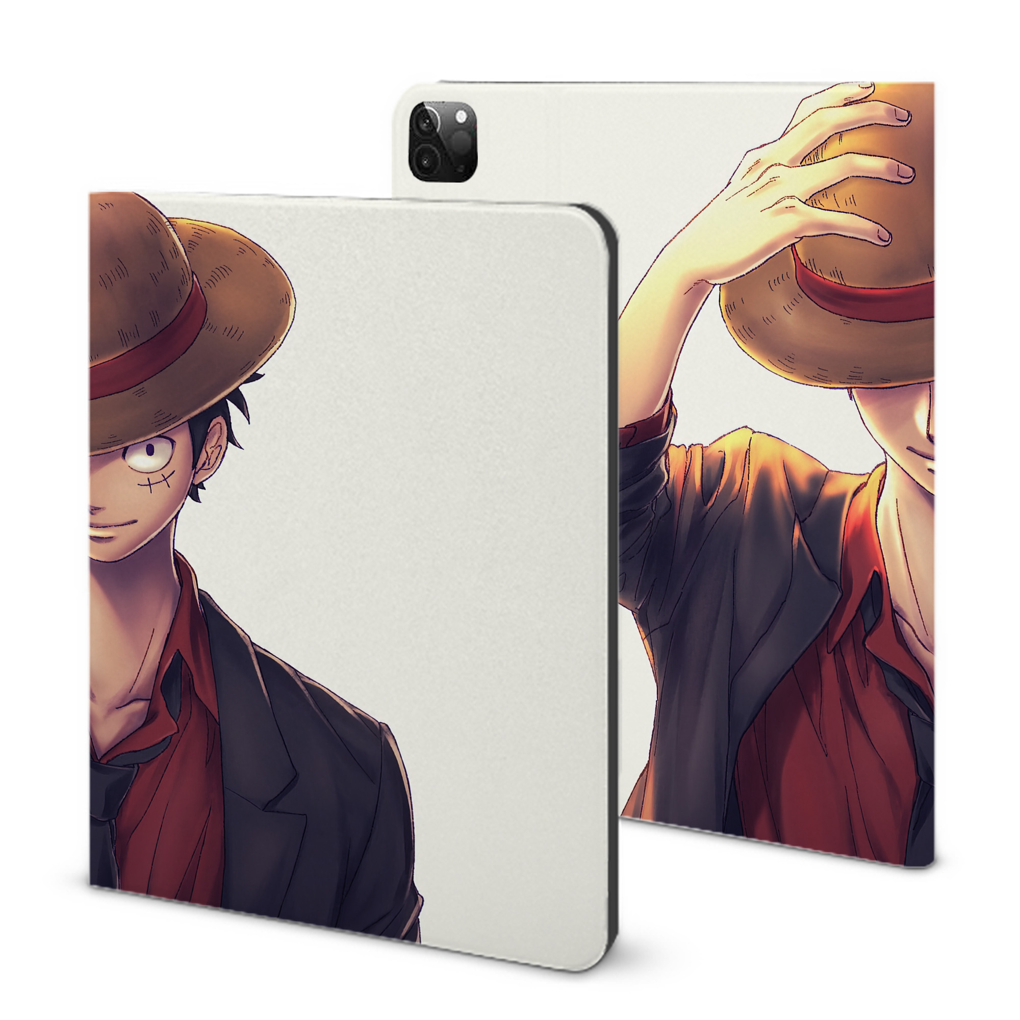 （画像用） ワンピース ONE PIECE IPadケース ペンホルダー付き ブックスタイルデザイン